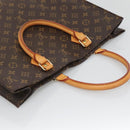 LOUIS VUITTON Monogram Sac Plat Hand Bag M51140 LV Auth 132837-6