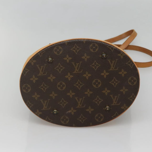 LOUIS VUITTON Monogram Bucket GM Shoulder Bag M42236 LV Auth 132841