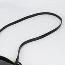 Salvatore Ferragamo Gancini Hand Bag Leather 2way Black Gold Auth 132847V-12