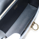 Salvatore Ferragamo Gancini Hand Bag Leather 2way Black Gold Auth 132847V-25