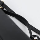 Salvatore Ferragamo Gancini Hand Bag Leather 2way Black Gold Auth 132847V-9