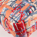 CHANEL Matelasse Chain Shoulder Bag Nylon Orange Silver CC Auth 132851M-18