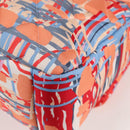 CHANEL Matelasse Chain Shoulder Bag Nylon Orange Silver CC Auth 132851M-19