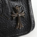 Chrome Hearts Day Planner Cover Leather Black Auth 132856M-12