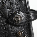 Chrome Hearts Day Planner Cover Leather Black Auth 132856M-13