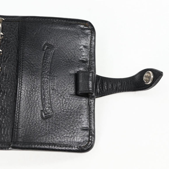 Chrome Hearts Day Planner Cover Leather Black Auth 132856M