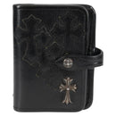 Chrome Hearts Day Planner Cover Leather Black Auth 132856M-2