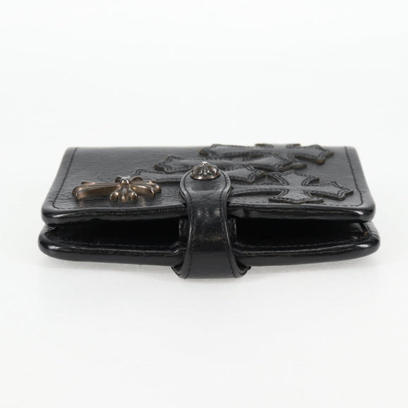 Chrome Hearts Day Planner Cover Leather Black Auth 132856M