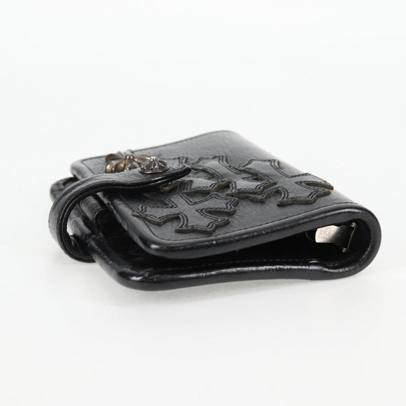 Chrome Hearts Day Planner Cover Leather Black Auth 132856M