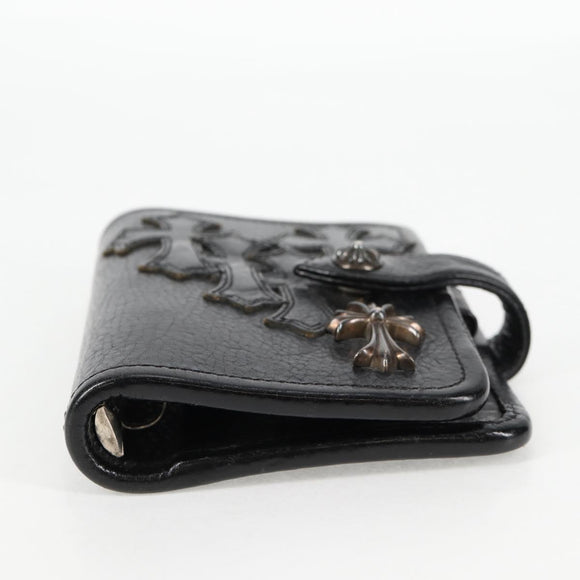 Chrome Hearts Day Planner Cover Leather Black Auth 132856M