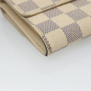 LOUIS VUITTON Damier Azur Portefeuille Elise Trifold Wallet N61733 Auth 132860-16