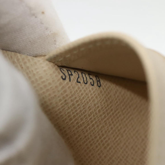 LOUIS VUITTON Damier Azur Portefeuille Elise Trifold Wallet N61733 Auth 132860