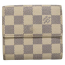 LOUIS VUITTON Damier Azur Portefeuille Elise Trifold Wallet N61733 Auth 132860-2