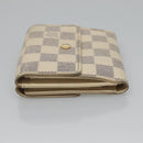 LOUIS VUITTON Damier Azur Portefeuille Elise Trifold Wallet N61733 Auth 132860-4