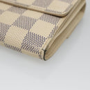 LOUIS VUITTON Damier Azur Portefeuille Elise Trifold Wallet N61733 Auth 132860-7
