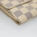 LOUIS VUITTON Damier Azur Portefeuille Elise Trifold Wallet N61733 Auth 132860-14