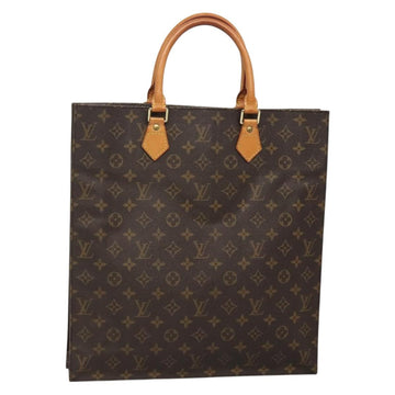 LOUIS VUITTON Monogram Sac Plat Hand Bag M51140 LV Auth 132867