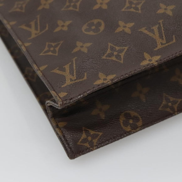 LOUIS VUITTON Monogram Sac Plat Hand Bag M51140 LV Auth 132867