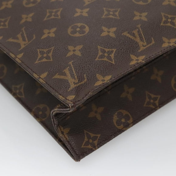 LOUIS VUITTON Monogram Sac Plat Hand Bag M51140 LV Auth 132867