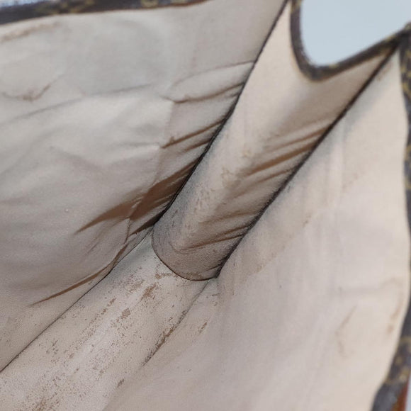 LOUIS VUITTON Monogram Sac Plat Hand Bag M51140 LV Auth 132867