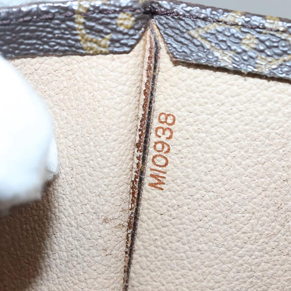 LOUIS VUITTON Monogram Sac Plat Hand Bag M51140 LV Auth 132867