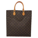 LOUIS VUITTON Monogram Sac Plat Hand Bag M51140 LV Auth 132867-13