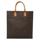 LOUIS VUITTON Monogram Sac Plat Hand Bag M51140 LV Auth 132867-2
