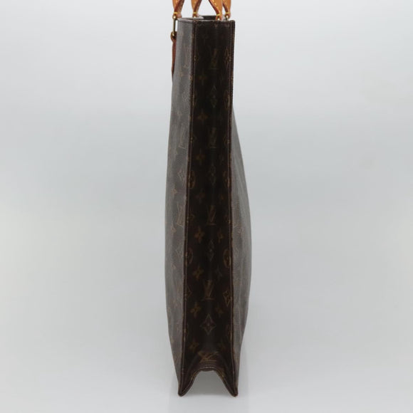 LOUIS VUITTON Monogram Sac Plat Hand Bag M51140 LV Auth 132867