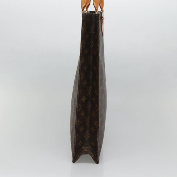 LOUIS VUITTON Monogram Sac Plat Hand Bag M51140 LV Auth 132867