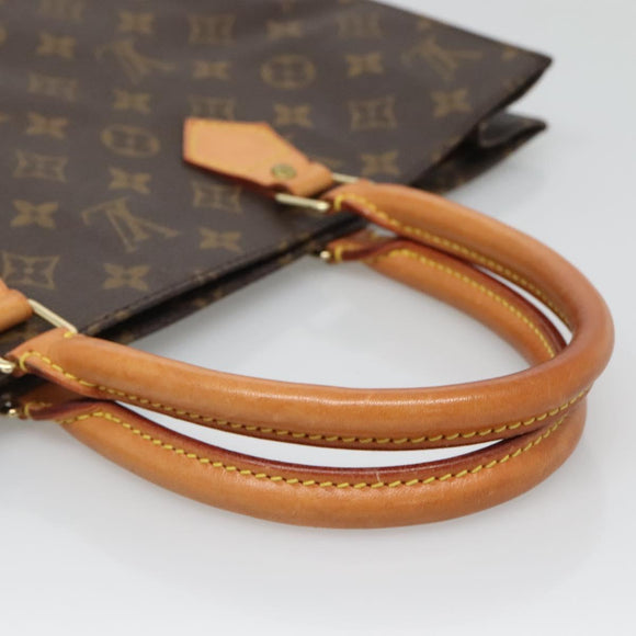 LOUIS VUITTON Monogram Sac Plat Hand Bag M51140 LV Auth 132867