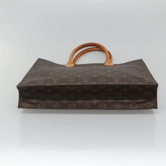 LOUIS VUITTON Monogram Sac Plat Hand Bag M51140 LV Auth 132867
