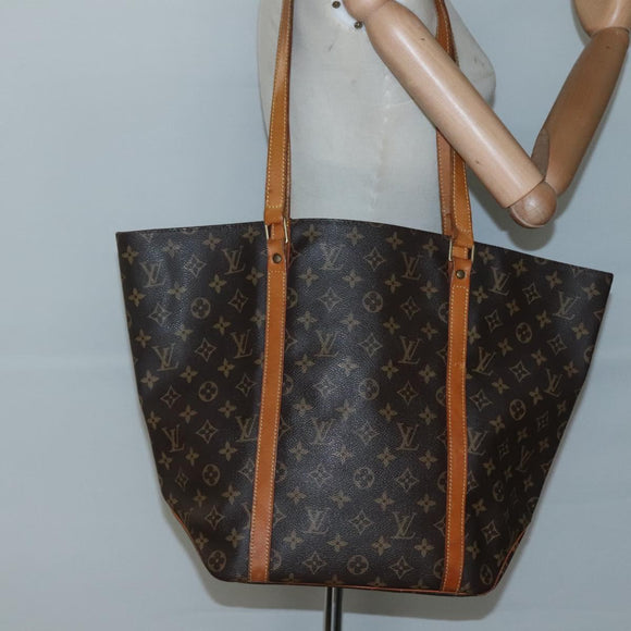 LOUIS VUITTON Monogram Sac Shopping Tote Bag M51108 LV Auth 132868