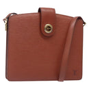 LOUIS VUITTON Epi Capuchin Shoulder Bag Brown M52343 LV Auth 132874-1