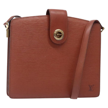 LOUIS VUITTON Epi Capuchin Shoulder Bag Brown M52343 LV Auth 132874