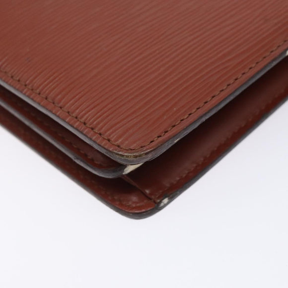 LOUIS VUITTON Epi Capuchin Shoulder Bag Brown M52343 LV Auth 132874