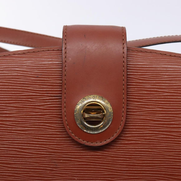 LOUIS VUITTON Epi Capuchin Shoulder Bag Brown M52343 LV Auth 132874