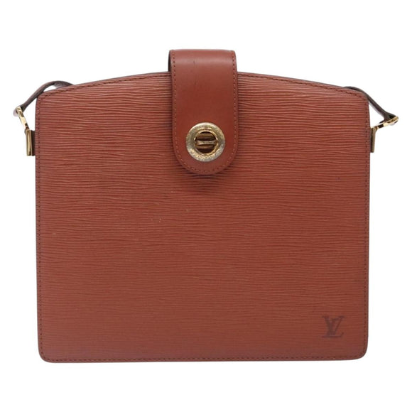 LOUIS VUITTON Epi Capuchin Shoulder Bag Brown M52343 LV Auth 132874