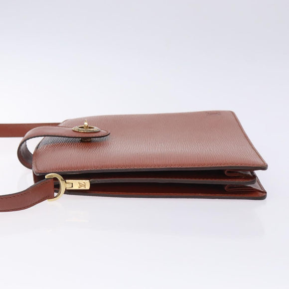 LOUIS VUITTON Epi Capuchin Shoulder Bag Brown M52343 LV Auth 132874