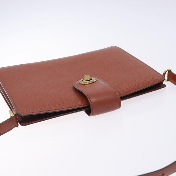 LOUIS VUITTON Epi Capuchin Shoulder Bag Brown M52343 LV Auth 132874