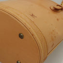 LOUIS VUITTON Nomad leather Bucket PM Shoulder Bag Beige M85001 LV Auth 132875A-16