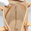 LOUIS VUITTON Nomad leather Bucket PM Shoulder Bag Beige M85001 LV Auth 132875-18