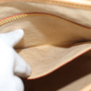 LOUIS VUITTON Nomad leather Bucket PM Shoulder Bag Beige M85001 LV Auth 132875-20