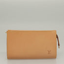 LOUIS VUITTON Nomad leather Bucket PM Shoulder Bag Beige M85001 LV Auth 132875A-22