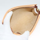 LOUIS VUITTON Nomad leather Bucket PM Shoulder Bag Beige M85001 LV Auth 132875A-28