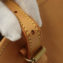 LOUIS VUITTON Nomad leather Bucket PM Shoulder Bag Beige M85001 LV Auth 132875A-10