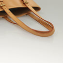 LOUIS VUITTON Nomad leather Bucket PM Shoulder Bag Beige M85001 LV Auth 132875-7