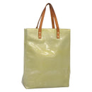 LOUIS VUITTON Monogram Vernis Reade MM Hand Bag Gris M91142 LV Auth 132877-1