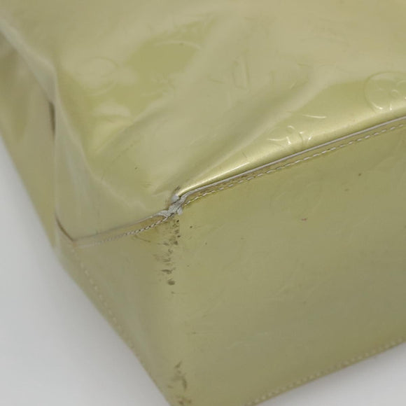 LOUIS VUITTON Monogram Vernis Reade MM Hand Bag Gris M91142 LV Auth 132877