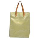 LOUIS VUITTON Monogram Vernis Reade MM Hand Bag Gris M91142 LV Auth 132877-13