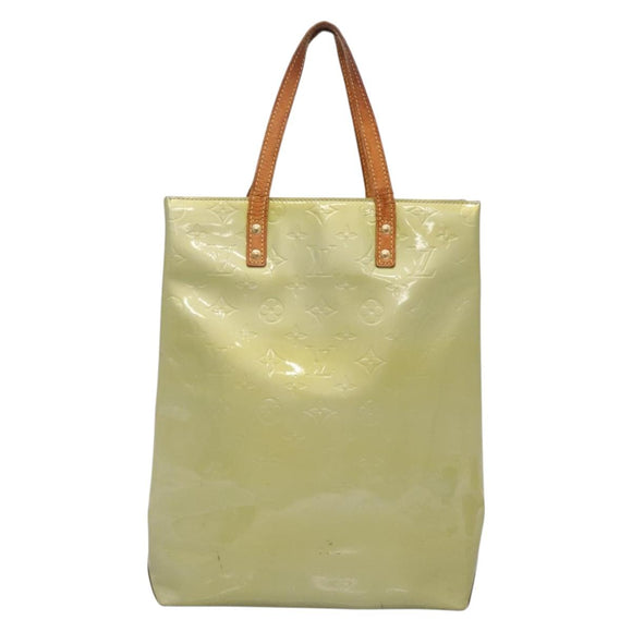 LOUIS VUITTON Monogram Vernis Reade MM Hand Bag Gris M91142 LV Auth 132877